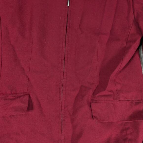 Talbots Jacket Womens Size 4 Red Full Zip Blazer Long Sleeve Casual Jacket - Picture 2 of 6